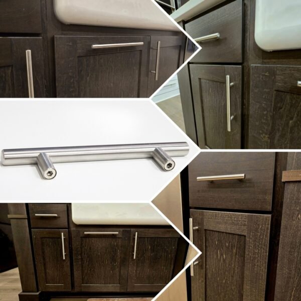 Brush Satin T-Bar Handles